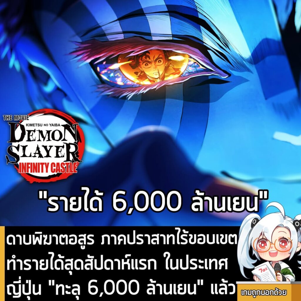 [News] ดาบพิฆาตอสูร ภาคปราสาทไร้ขอบเขต ทำรายได้สุดสัปดาห์แรก ในประเทศญี่ปุ่น "ทะลุ 6,000 ล้านเยน" แล้ว