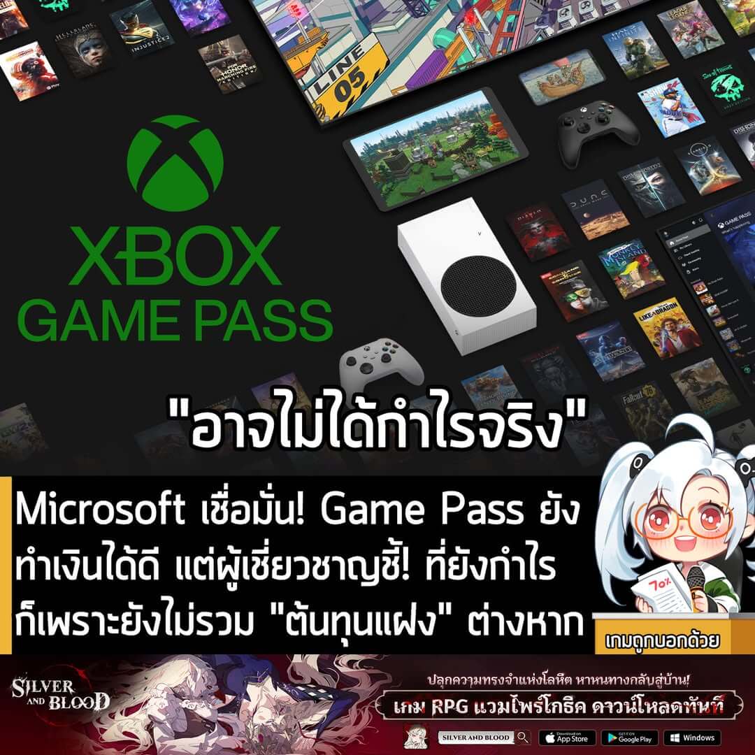 [News] Microsoft เชื่อมั่น! Game Pass ยังทำเงินได้ดี แต่ผู้เชี่ยวชาญชี้! ที่ยังกำไรก็เพราะยังไม่รวม "ต้นทุนแฝง" ต่างหาก