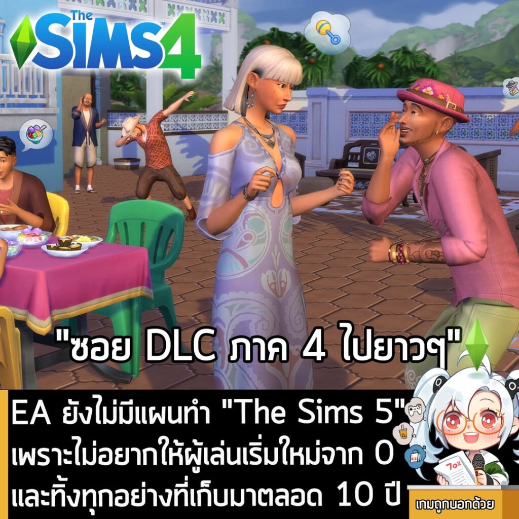 EA ยังไม่มีแผนทำ "The Sims 5" เพราะไม่อยากให้ผู้เล่นเริ่มใหม่จาก 0 และทิ้งทุกอย่างที่เก็บมาตลอด 10 ปี