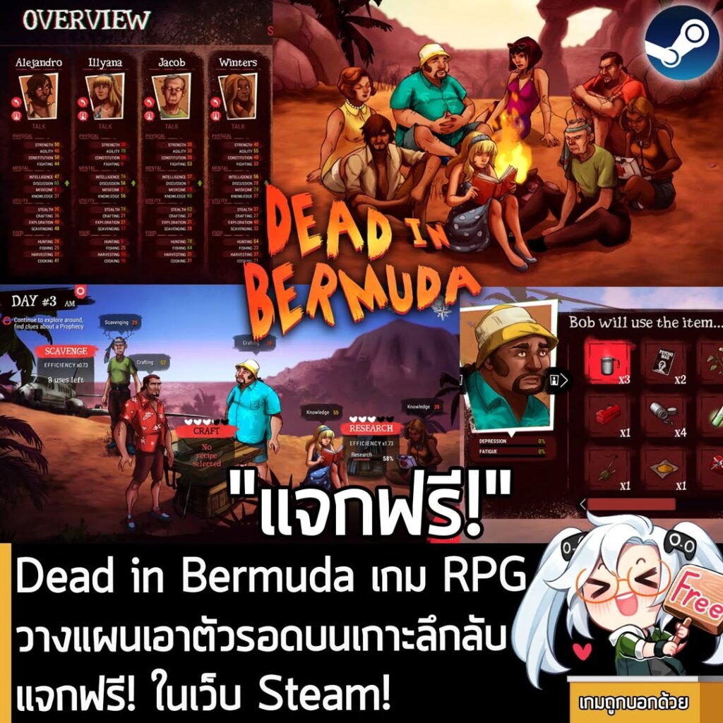 อันนี้ไม่ใช่เกมถูก แต่เป็นเกมฟรี กับ Dead in Bermuda ที่ตอนนี้กำลังแจกฟรีในเว็บ Steam ผู้ที่สนใจสามารถเข้าไปรับมาเล่นอย่างเมามันได้ที่หน้าร้านค้า