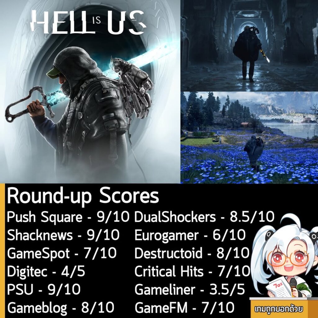 ในตอนนี้คะแนนรอบสื่อของ Hell Is Us เกมแอ็กชันผจญภัยมุมมองบุคคลที่ 3 ที่ผสมผสานการต่อสู้ระยะประชิดในโลกกึ่งเปิดกว้างที่เน้นการออกสำรวจแบบไร้แผนที่และเข็มทิศ แล้วนะครัช ดังที่เห็นในภาพเลย