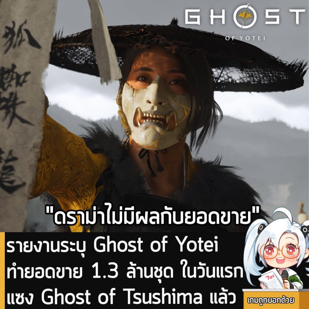 รายงานระบุ Ghost of Yotei ทำยอดขาย 1.3 ล้านชุด ในวันแรก แซง Ghost of Tsushima แล้ว