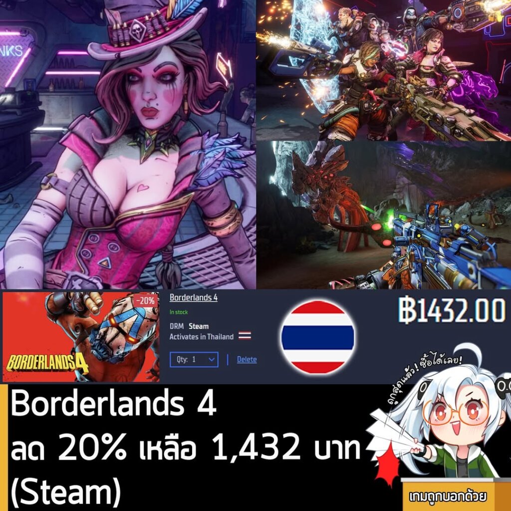 Borderlands 4 PC Sale: 20% Off All Editions at Gamersgate (Steam Key)