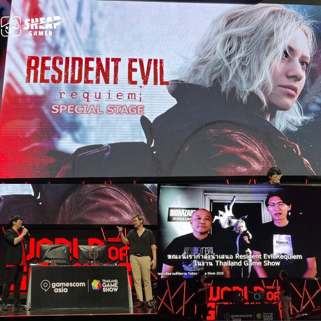 ลุงไนท์ Gssspotted ขึ้นเวทีหลักงาน GCA x TGS แล้วตอนนี้ เตรียมเล่น Resident Evil Requiem บนเวทีครับ