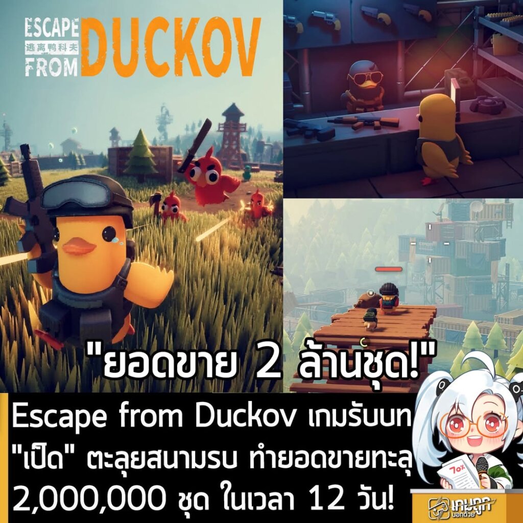 Escape from Duckov เกมรับบท "เป็ด" ตะลุยสนามรบ ทำยอดขายทะลุ 2,000,000 ชุด ในเวลา 12 วัน!