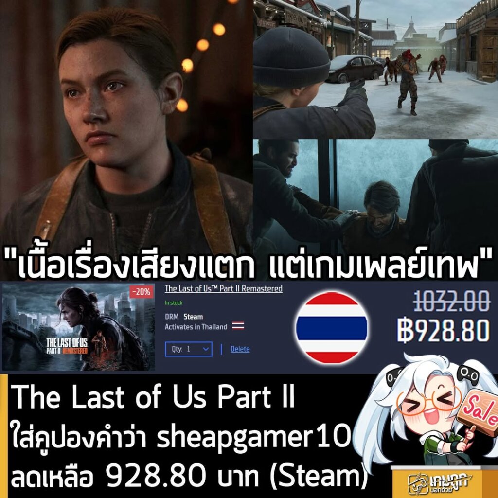 The Last of Us Part II Remastered & Part I Deals on Gamersgate with Extra