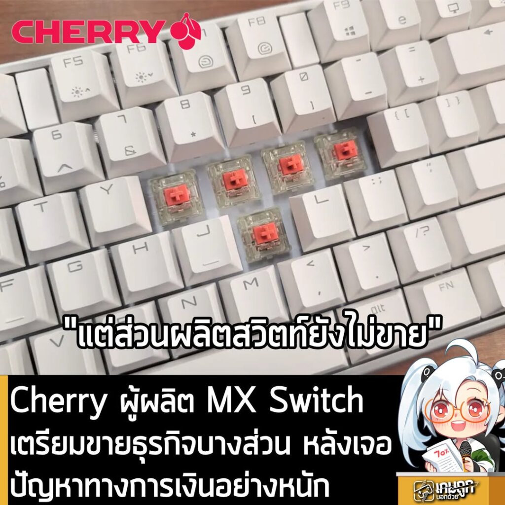 Cherry ผู้ผลิต MX Switch เตรียมขายธุรกิจบางส่วน หลังประสบปัญหาทางการเงินอย่างหนัก