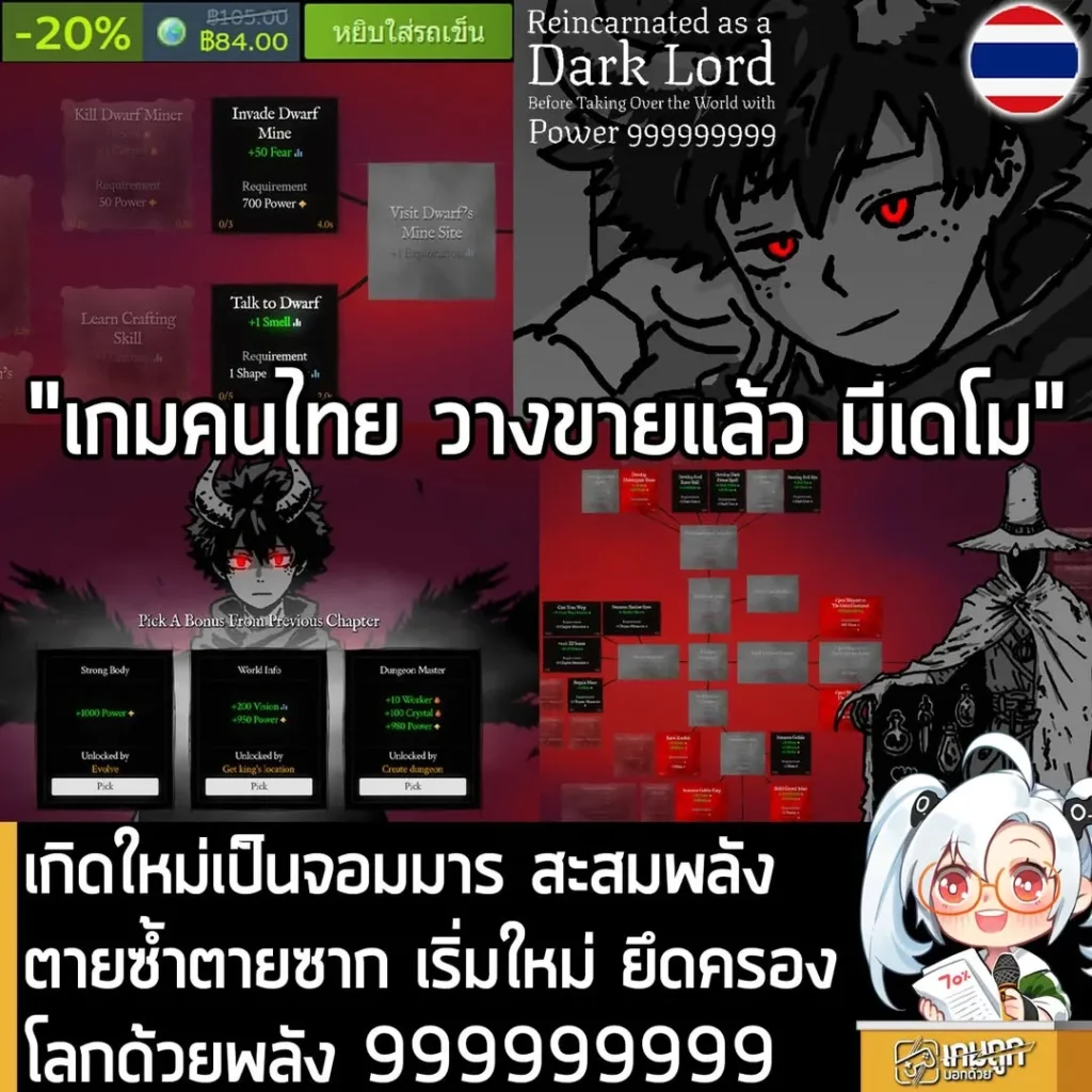 เกิดใหม่เป็นจอมมาร สะสมพลังตายซ้ำตายซาก เริ่มใหม่ ยึดครองโลกด้วยพลัง 999999999