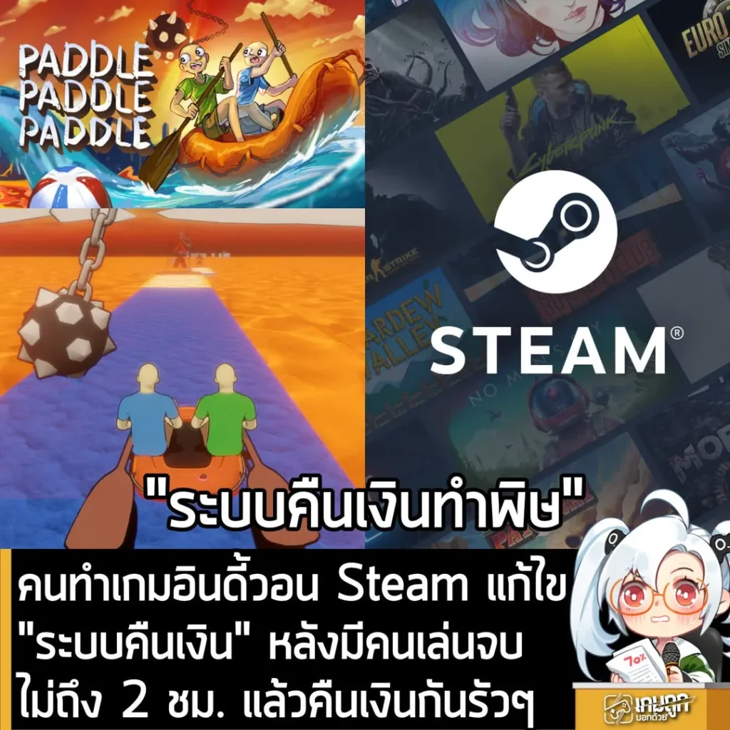 คนทำเกมอินดี้วอน Steam แก้ไข ”ระบบคืนเงิน“ หลังมีคนเล่นจบไม่ถึง 2 ชม. แล้วคืนเงินกันรัวๆ